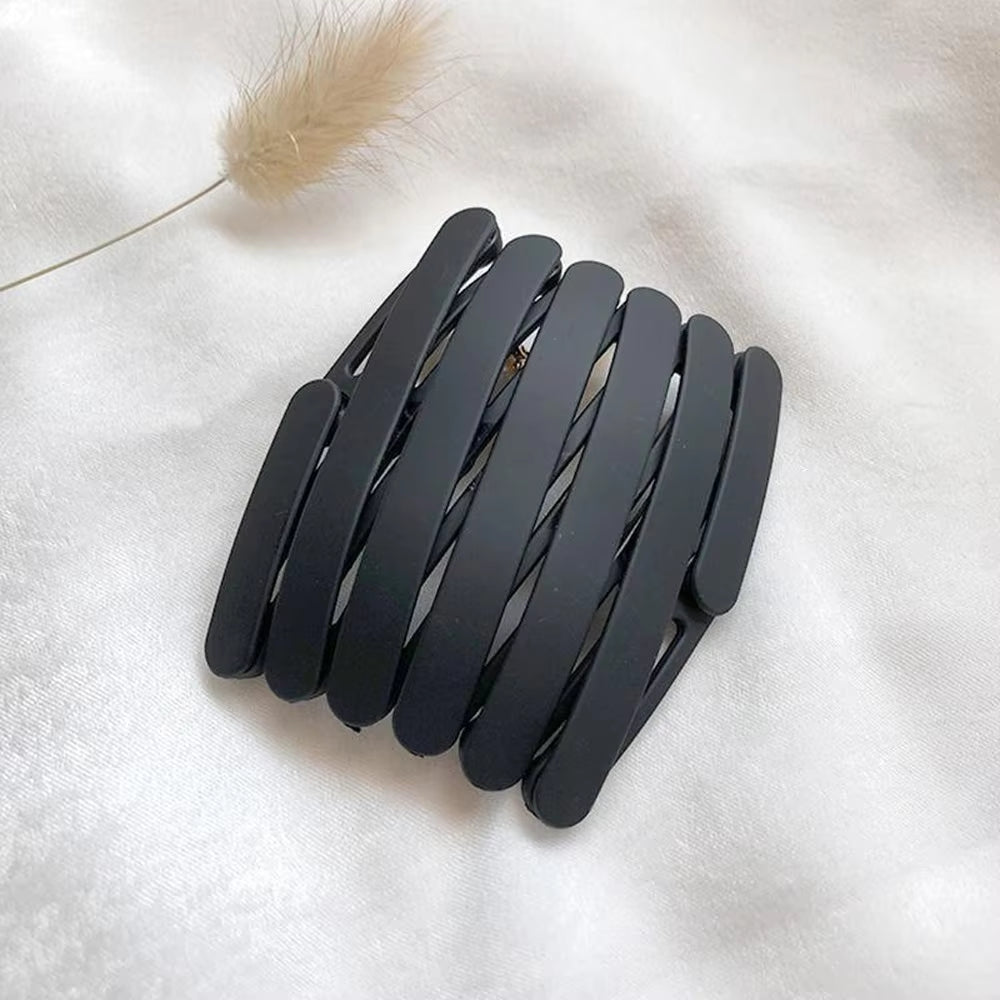 Portable Folding Hair Band for Women Solid Color Non-Slip Headband Korean Face Wash Hairband Girls Travel Hair Accessories