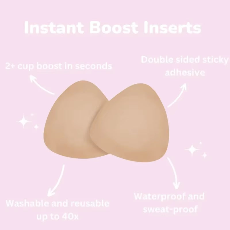 New Snowy Sticky Bra Inserts Sticky Inserts Boost Doublesided Adhesive Bra Cup Pushup Ultra Boost Inserts Outfit Enhancer